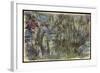 Waterlilies with Reflections of Willows, C.1920-Claude Monet-Framed Giclee Print