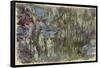 Waterlilies with Reflections of Willows, C.1920-Claude Monet-Framed Stretched Canvas
