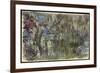 Waterlilies with Reflections of Willows, C.1920-Claude Monet-Framed Giclee Print