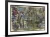 Waterlilies with Reflections of Willows, C.1920-Claude Monet-Framed Giclee Print