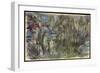 Waterlilies with Reflections of Willows, C.1920-Claude Monet-Framed Giclee Print