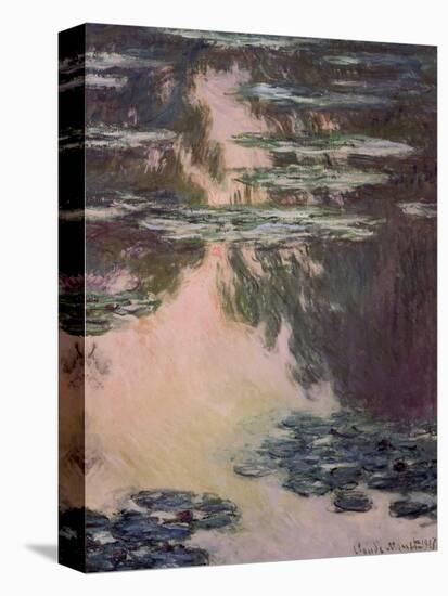 Waterlilies with Weeping Willows, 1907-Claude Monet-Stretched Canvas
