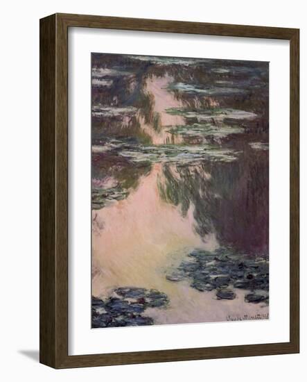 Waterlilies with Weeping Willows, 1907-Claude Monet-Framed Giclee Print