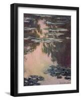 Waterlilies with Weeping Willows, 1907-Claude Monet-Framed Giclee Print