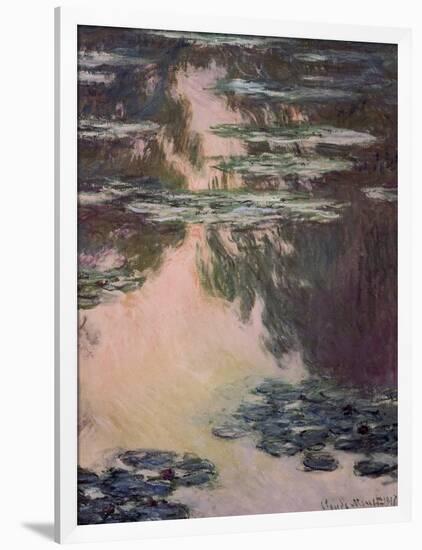 Waterlilies with Weeping Willows, 1907-Claude Monet-Framed Giclee Print