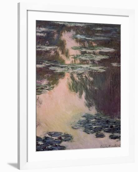 Waterlilies with Weeping Willows, 1907-Claude Monet-Framed Giclee Print