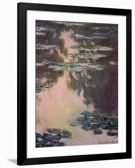 Waterlilies with Weeping Willows, 1907-Claude Monet-Framed Giclee Print