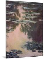 Waterlilies with Weeping Willows, 1907-Claude Monet-Mounted Giclee Print