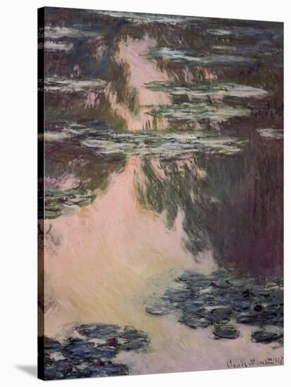Waterlilies with Weeping Willows, 1907-Claude Monet-Stretched Canvas