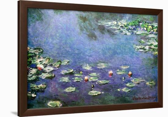 Waterlilies-Claude Monet-Framed Poster