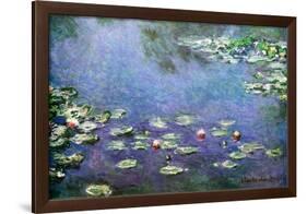 Waterlilies-Claude Monet-Framed Poster