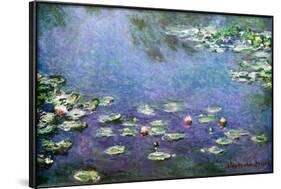 Waterlilies-Claude Monet-Framed Poster