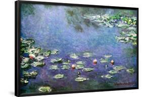 Waterlilies-Claude Monet-Framed Poster