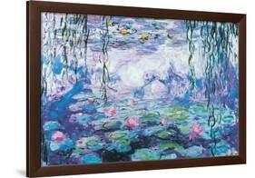 Waterlilies-Claude Monet-Framed Poster