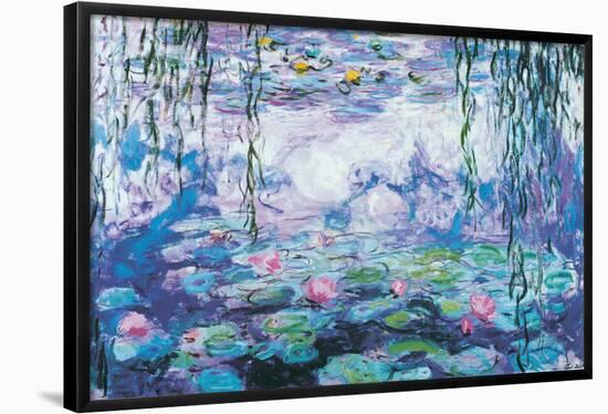 Waterlilies-Claude Monet-Framed Poster