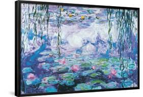 Waterlilies-Claude Monet-Framed Poster