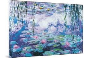 Waterlilies-Claude Monet-Mounted Poster