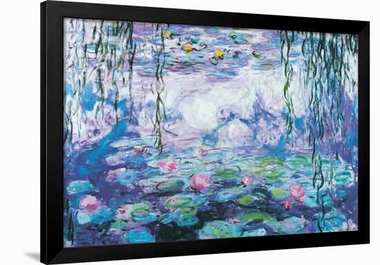 Waterlilies-Claude Monet-Framed Poster