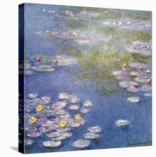 Waterlilies-Claude Monet-Stretched Canvas