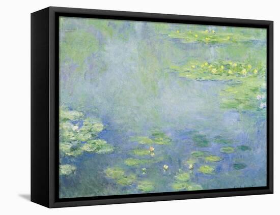 Waterlilies-Claude Monet-Framed Stretched Canvas