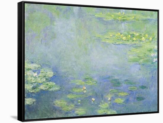 Waterlilies-Claude Monet-Framed Stretched Canvas