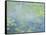 Waterlilies-Claude Monet-Framed Stretched Canvas