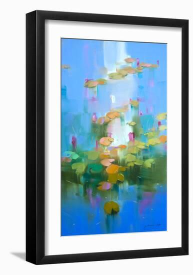 Waterlilies-Vahe Yeremyan-Framed Art Print