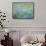 Waterlilies-Claude Monet-Framed Stretched Canvas displayed on a wall
