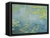 Waterlilies-Claude Monet-Framed Stretched Canvas