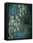 Waterlilies-Claude Monet-Framed Stretched Canvas