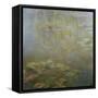 Waterlilies-Claude Monet-Framed Stretched Canvas