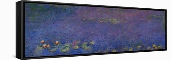 Waterlilies-Claude Monet-Framed Stretched Canvas