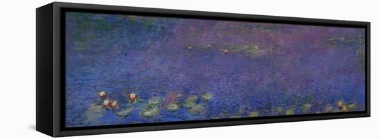 Waterlilies-Claude Monet-Framed Stretched Canvas