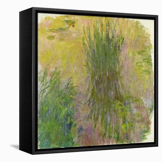 Waterlilies-Claude Monet-Framed Stretched Canvas