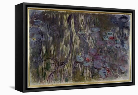 Waterlilies-Claude Monet-Framed Stretched Canvas