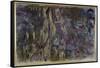 Waterlilies-Claude Monet-Framed Stretched Canvas