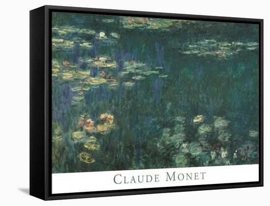 Waterlilies-unknown Monet-Framed Stretched Canvas