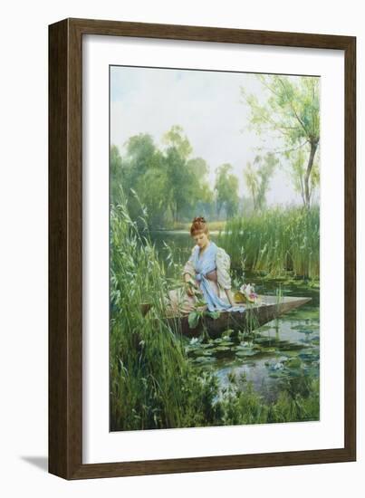 Waterlillies-Alfred Augustus Glendening II-Framed Giclee Print