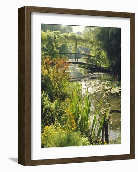 Waterlily Pond and Bridge in Monet's Garden, Giverny, Haute Normandie (Normandy), France, Europe-Ken Gillham-Framed Photographic Print