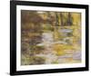 Waterlily Pond and Japanese Bridge-Claude Monet-Framed Art Print