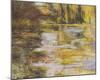 Waterlily Pond and Japanese Bridge-Claude Monet-Mounted Art Print