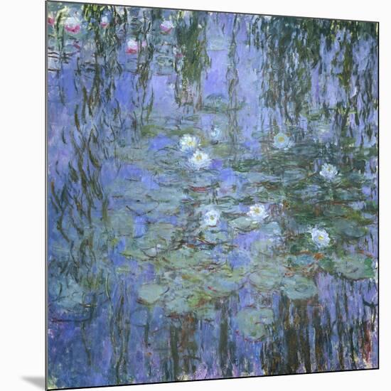 Waterlily Pond, C. 1916-19-Claude Monet-Mounted Giclee Print