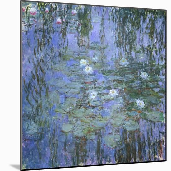 Waterlily Pond, C. 1916-19-Claude Monet-Mounted Giclee Print
