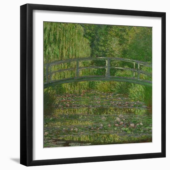 Waterlily Pond, Green Harmony, 1899-Claude Monet-Framed Premium Giclee Print