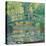 Waterlily Pond Green Harmony-Claude Monet-Stretched Canvas