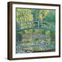 Waterlily Pond Green Harmony-Claude Monet-Framed Art Print