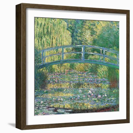 Waterlily Pond Green Harmony-Claude Monet-Framed Art Print