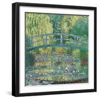 Waterlily Pond Green Harmony-Claude Monet-Framed Art Print