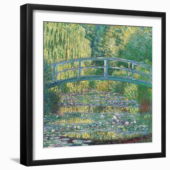 Waterlily Pond Green Harmony-Claude Monet-Framed Art Print