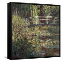 Waterlily Pond: Pink Harmony, 1900-Claude Monet-Framed Stretched Canvas